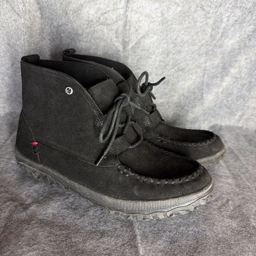 Minnetonka Tealy Boots Laced Women’s Size 10M BLACK 80520